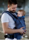Adjustable Baby Carrier Multi Size: Luna Jeans, 100% cotton, jacquard