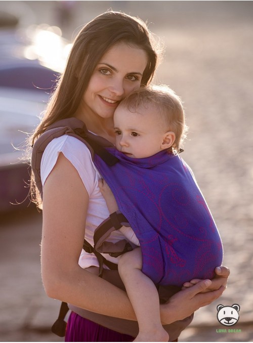 Adjustable Baby Carrier Grow Up Wrap: Luna Pink