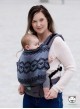 Adjustable Baby Carrier Grow Up Wrap: Diamond Lace Black Elegance