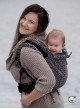 Adjustable Baby Carrier Multi Size: Little Hearts ecru, 100% cotton, jacquard