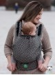 Adjustable Baby Carrier Multi Size: Little Hearts ecru, 100% cotton, jacquard