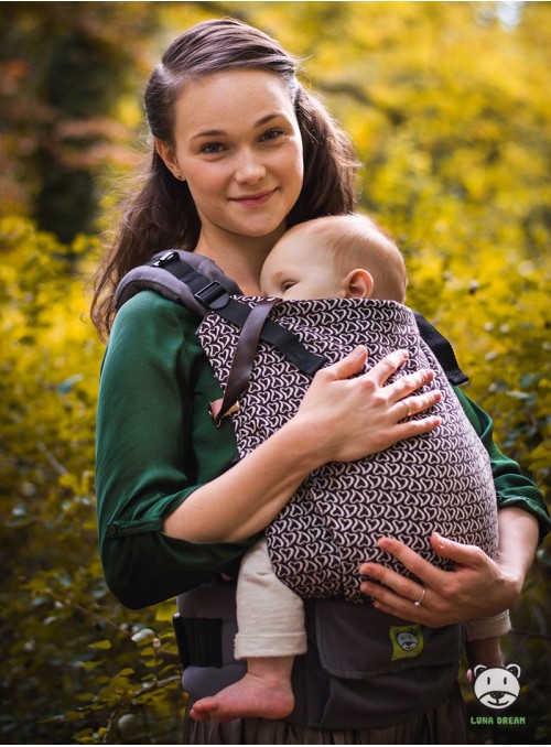 Nosidełko regulowane Grow Up Wrap: Little Hearts ecru