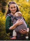 Adjustable Baby Carrier Grow Up Wrap: Little Hearts ecru