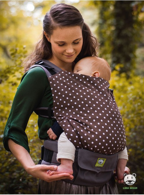 Adjustable Baby Carrier Grow Up: Polska Dot