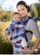 Adjustable Baby Carrier Multi Size:: Lavender Evening (grid), 100% cotton, weave cross twill