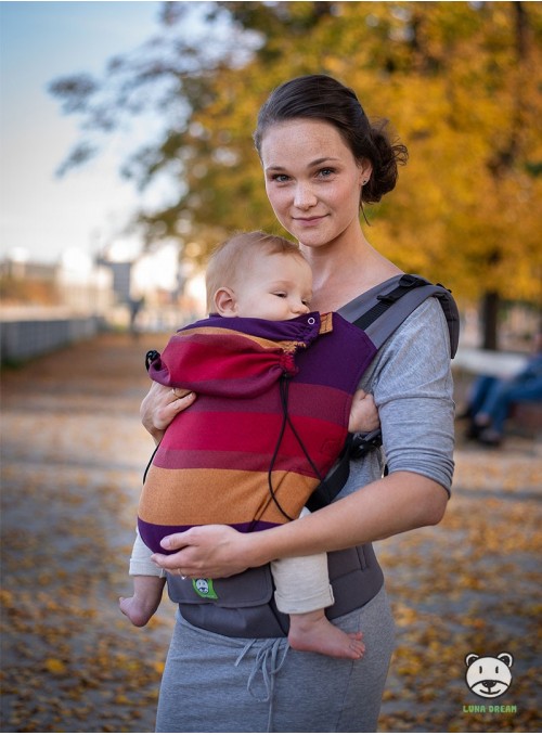 Adjustable Baby Carrier Grow Up Wrap: Purple Love