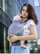 Adjustable Baby Carrier Grow Up Wrap: Adamant (grey with blue)