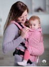Adjustable Baby Carrier Multi Size: Little Hearts Pink, 100% cotton, jacquard