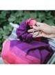 PURPLE LOVE BAMBOO RING - 60% Cotton 40% Bamboo, ring slings, size: 2,1 m, weave diamond