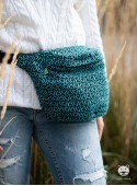 Waist Bag Little Hearts - turquoise