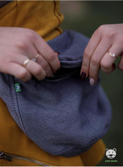 Waist Bag Adamant (grey with blue)