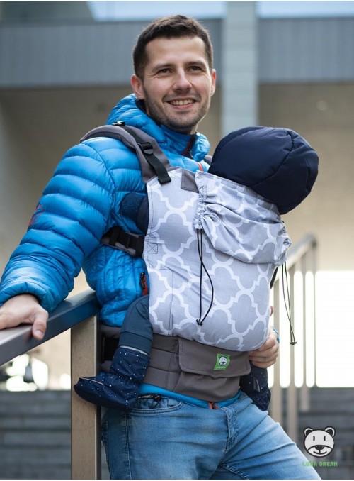 Adjustable Baby Carrier Grow Up: Mosaic Grey