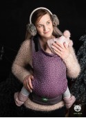 Adjustable Baby Carrier Grow Up Wrap: Little Hearts Fiolet