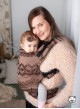 Adjustable Baby Carrier Multi Size: Diamond Lace Cappuccino, 100% cotton, jacquard