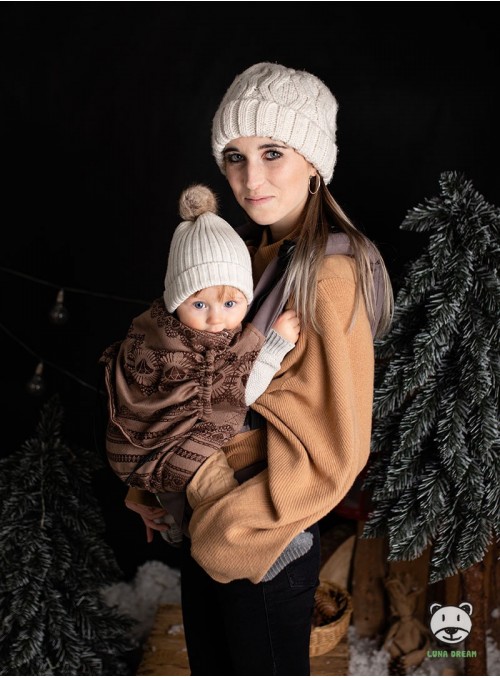 Nosidełko regulowane Grow Up Wrap: Diamond Lace Cappuccino