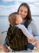 Adjustable Baby Carrier Multi Size: Big Herringbone dark yellow, 100% cotton, jacquard