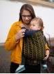 Adjustable Baby Carrier Grow Up Wrap: Big Herringbone dark yellow