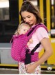 Adjustable Baby Carrier Multi Size: Big Herringbone pink, 100% cotton, jacquard