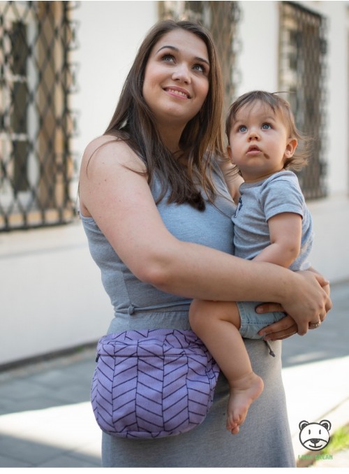 Saszetka biodrowa Big Herringbone fiolet