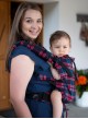 Adjustable Baby Carrier Multi Size:: Blueberry Tartan, 100% cotton, weave cross twill