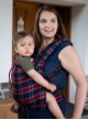 Adjustable Baby Carrier Multi Size:: Blueberry Tartan, 100% cotton, weave cross twill