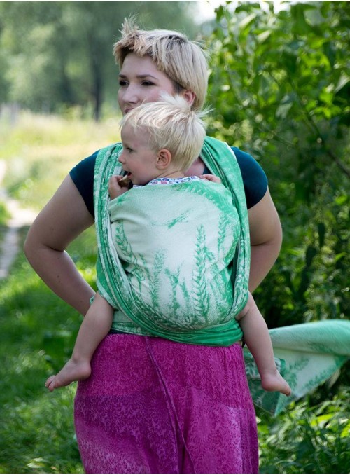 FIELD EARS MINT - 100% Cotton, jacquard