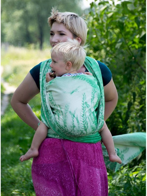 FIELD EARS MINT - 100% Cotton, jacquard
