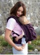Adjustable Baby Carrier Grow Up Wrap: Big Herringbone dark pink