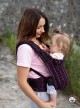 Adjustable Baby Carrier Grow Up Wrap: Big Herringbone dark pink