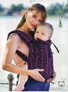 Adjustable Baby Carrier Multi Size: Big Herringbone dark pink, 100% cotton, jacquard