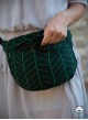 Waist Bag Big Herringbone dark green