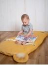 Kinder Hop Dream Catcher sleeping bag Triangles Mustard 120x60 cm