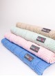 Blanket LEAF grey - 50% cotton 50% cv bamboo