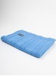 Blue knitted baby blanket, 100% cotton, 90x65 cm
