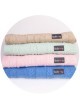 Blue knitted baby blanket, 100% cotton, 90x65 cm
