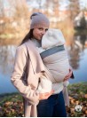DIAMOND CREAMY - 60% cotton 20% linen 20 bamboo, weave diamond