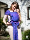 Adjustable Baby Carrier Half Buckle: Luna Pink (blue) (100% bawełna)