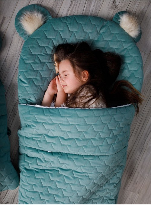 Kinder Hop Dream Catcher sleeping bag Leaves Ocean Green 120x60 cm
