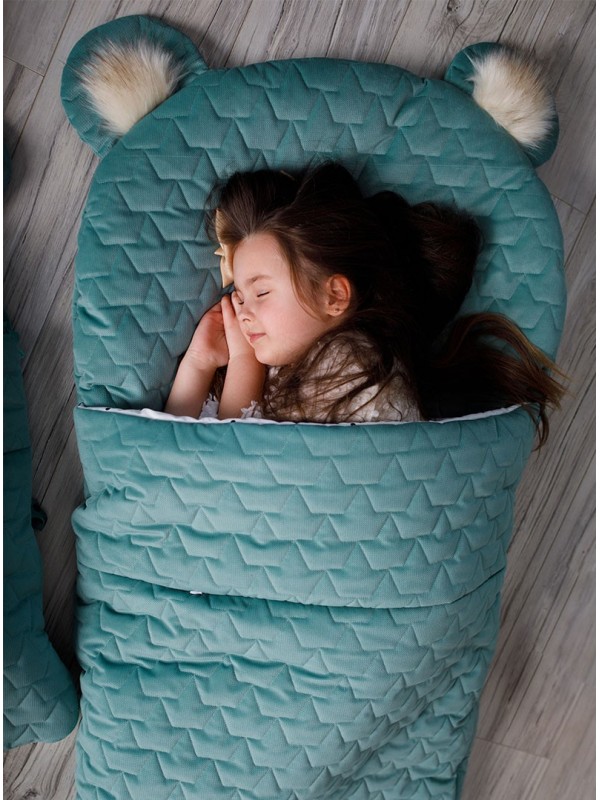 Kinder Hop Dream Catcher sleeping bag Leaves Ocean Green 120x60 cm