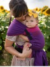 Adjustable Baby Carrier Half Buckle: PURPLE LOVE BAMBOO - 60% Cotton 40% Bamboo