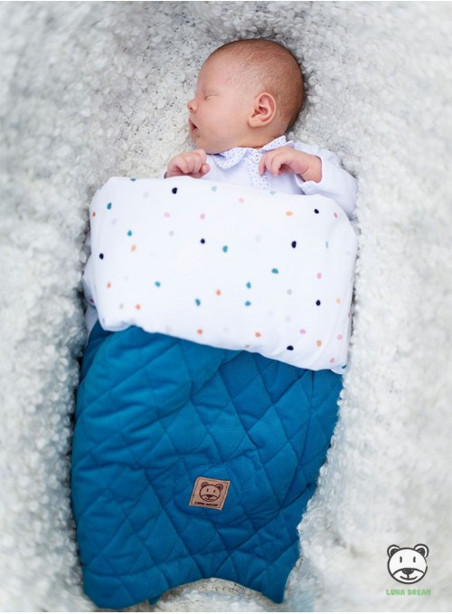 Blanket Diamond Deep Blue - 100% cotton, 50x70 cm