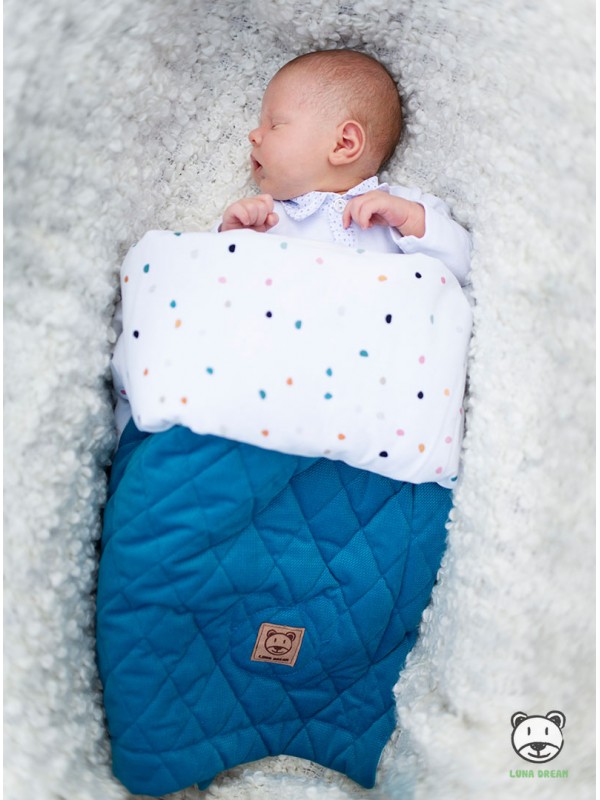 Blanket Diamond Deep Blue - 100% cotton, 50x70 cm