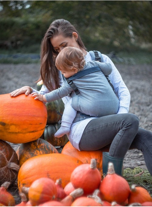 Adjustable Baby Carrier Grow Up Wrap: Diamond Navy Blue