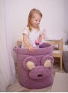 Teddy Toy basket Heather Bees