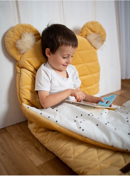 Kinder Hop Dream Catcher sleeping bag Triangles Mustard 120x60 cm