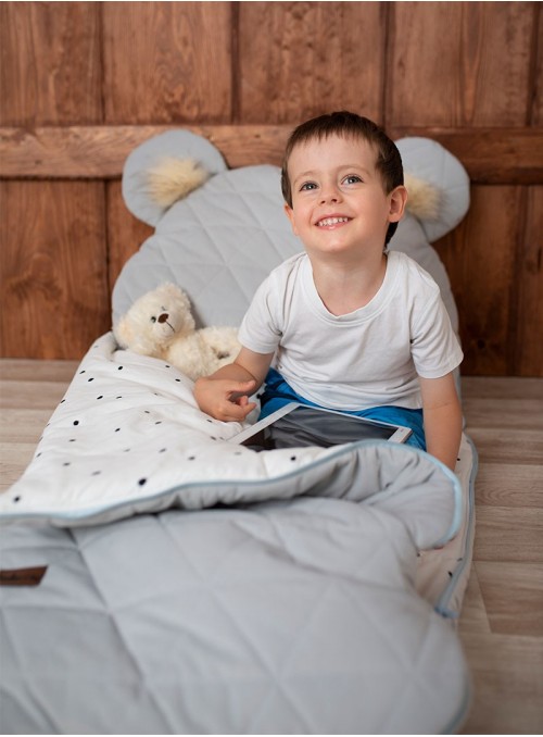 Kinder Hop Dream Catcher sleeping bag Triangles Light Grey 120x60 cm