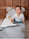 Kinder Hop Dream Catcher sleeping bag Triangles Light Grey 145x70 cm