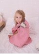 Bubble Hop Baby Towel Soft Pink