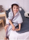 Bubble Hop Bathrobe Mint Grey