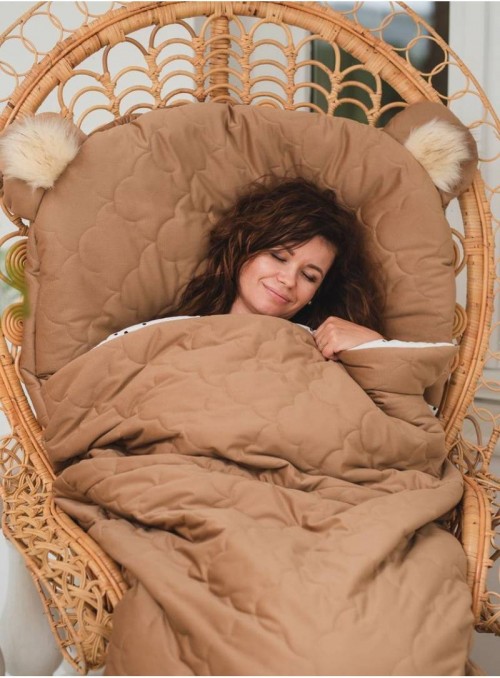 Śpiworek Kinder Hop Dream Catcher Caramel Teddy in Clouds - 200x85 cm